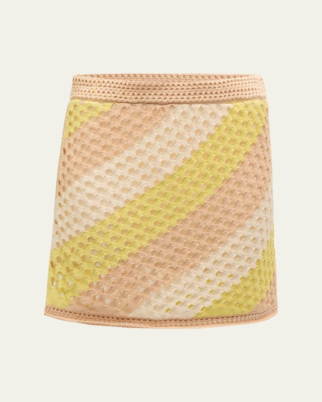 Mercerized Cotton Cord Mini Skirt